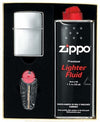 Zippo 200 REg BR Fin Chr W/ gift